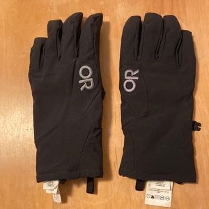 Medium Outdoor Research soft shell ski gloves - sz 8